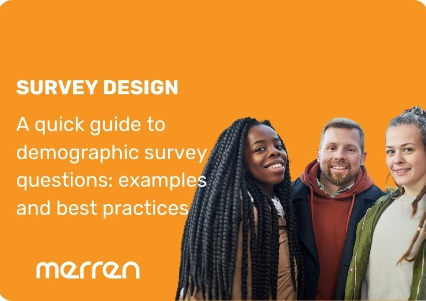 Demographic questions in a survey