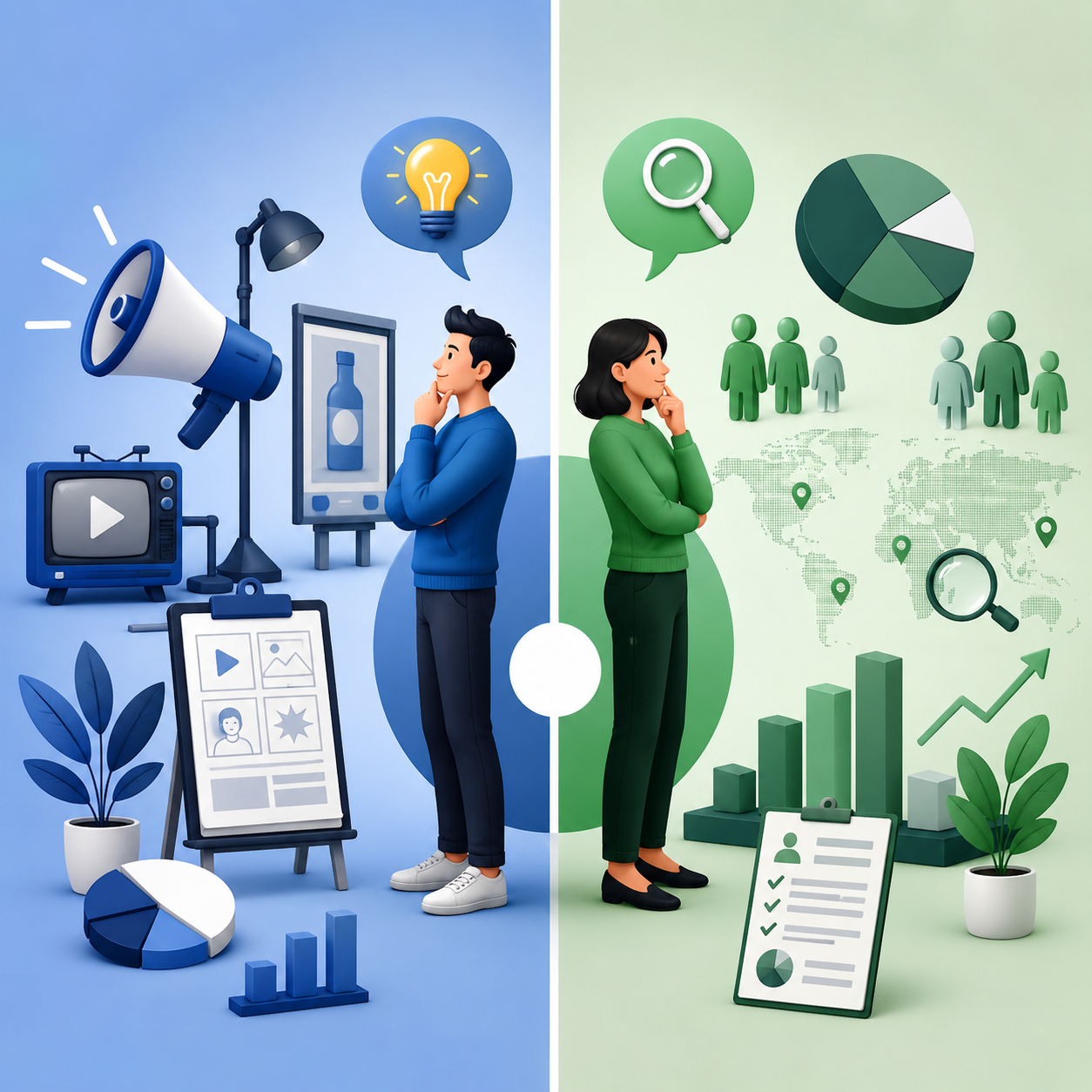 ad research vs market research